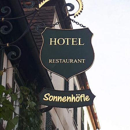Hotel&Restaurant Sonnenhöfle Sommerhausen Exterior foto